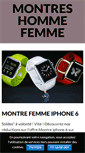 Mobile Screenshot of montres-homme-femme.fr