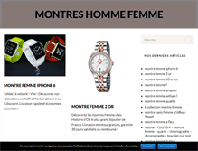Tablet Screenshot of montres-homme-femme.fr